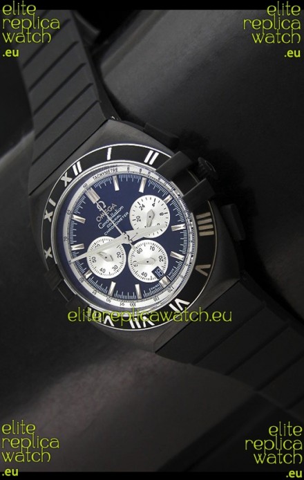 Omega Double Eagle Chronograph PVD Black Watch