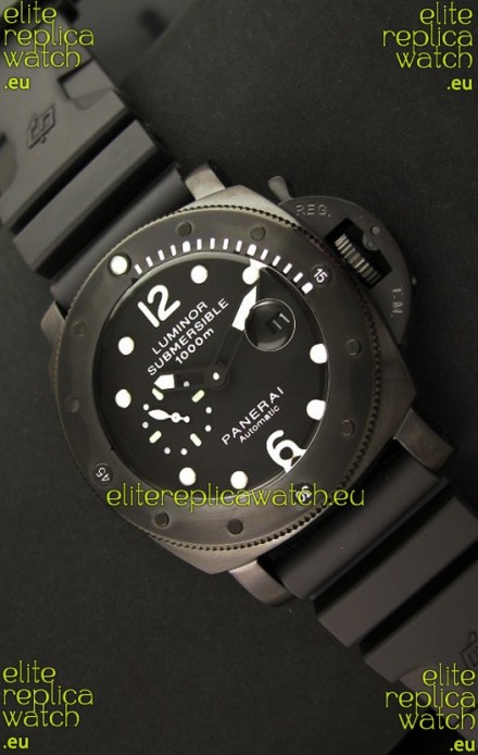 Panerai Luminor Submersible 1000M Japanese Automatic Watch in PVD Coating