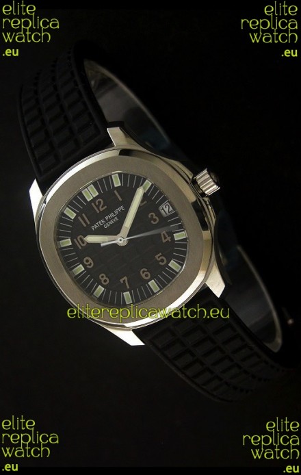 Patek Philippe Aquanaut Swiss Watch in Black Dial