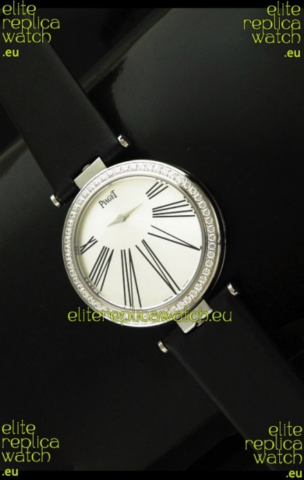 Piaget Altiplano Duo Dual Swiss Ladies Watch with Diamonds Bezel