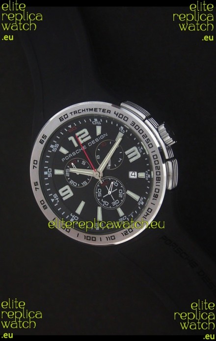 Porsche Design Flat Six P'6320 Japanese Watch in Black