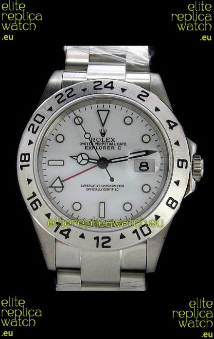 Rolex Explorer II Japanese Replica Automatic Watch in White
