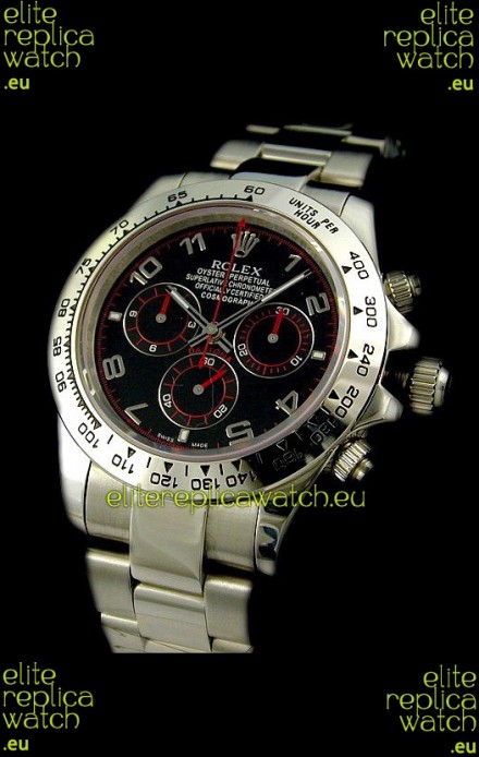 Rolex Daytona Cosmograph Swiss Replica Watch in Black Dial