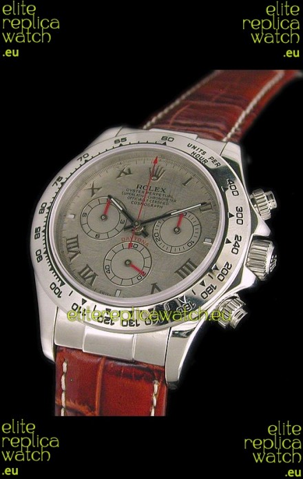 Rolex Oyster Cosmograph Swiss Replica Watch in Meteorite Grey Dial