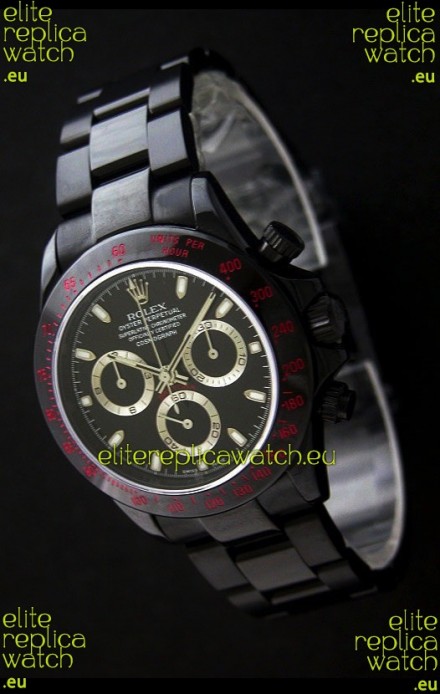 Rolex Daytona Cosmograph Swiss Replica Black PVD Watch 