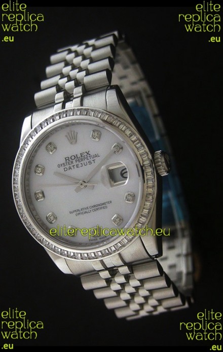 Rolex Datejust Japanese Replica Automatic Watch in White Dial