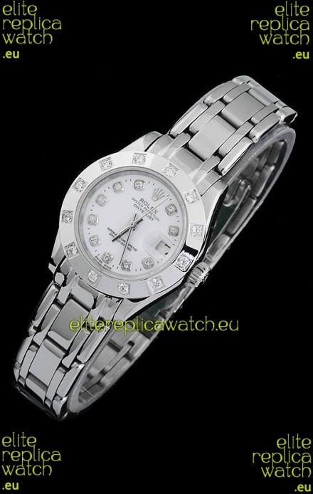 Rolex Datejust Ladies Japanese Replica Ladies Watch in Diamond Markers