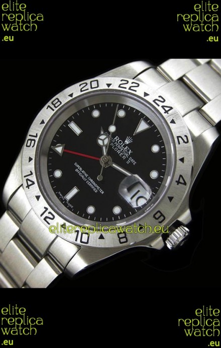 Rolex Explorer II Japanese Replica Automatic Watch in Black Dial