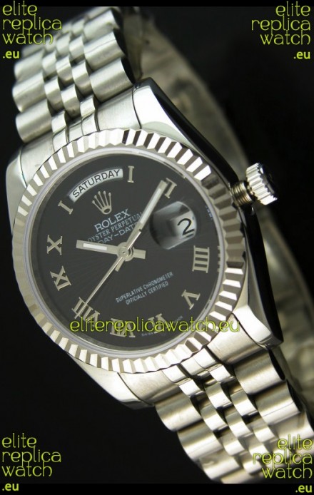 Rolex Replica Datejust Mens Japanese Watch in Black Dial - 41MM