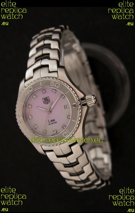 Tag Heuer Link Swiss Ladies Watch in Pink Dial
