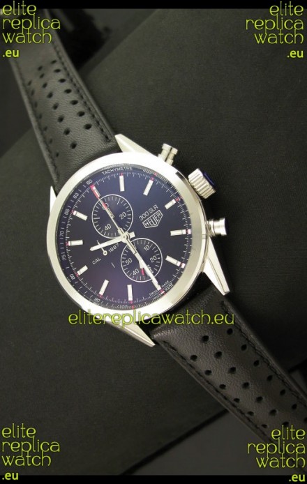 Tag Heuer Carrera Quartz Japanese Replica Watch in Black Dial