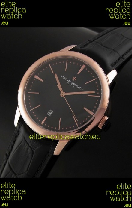 Vacheron Constantin Geneve Automatic Swiss Watch in Black Dial