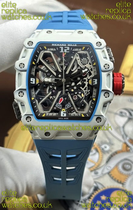 Richard Mille RM35-03 Rafael Nadal Edition White Quartz TPT Super Clone Watch 