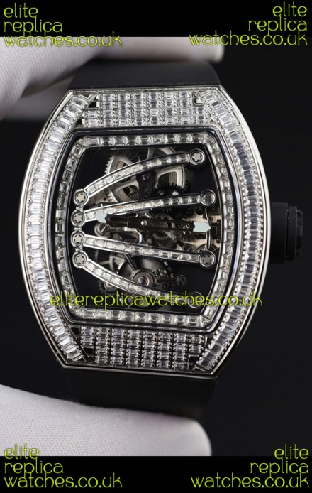 Richard Mille 59-01 Iced Out Casing Super Clone Watch 