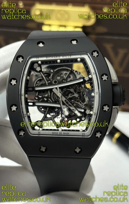 Richard Mille RM61-01 Black Ceramic FREE SPRUNG MVMNT Super Clone Watch