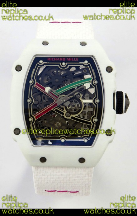 Richard Mille RM67-02 White NTPT 37 Grams CRMA7 Clone Movement 