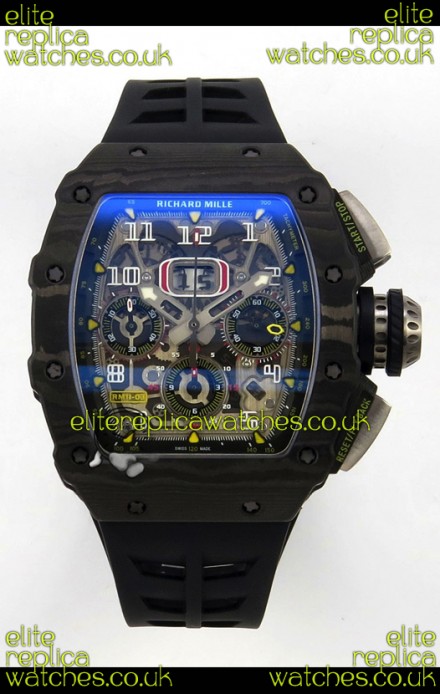 Richard Mille RM11-03 Black Carbon TPT Case Super Clone Watch 