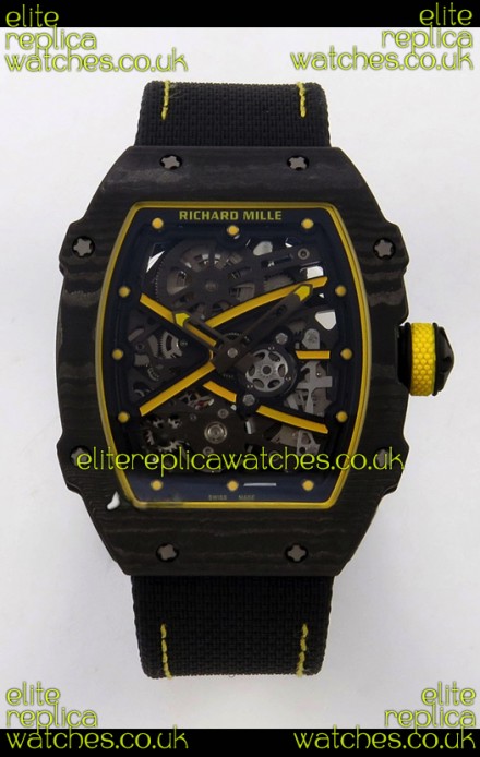 Richard Mille RM67-02 Black NTPT Velcro Strap CRMA7 Clone Movement 