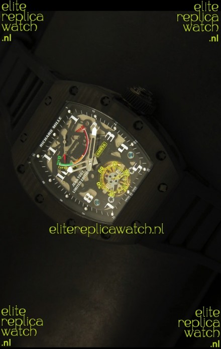 Richard Mille RM036 Jean Todt Forged Carbon Bezel Titanium Watch - All Black Edition