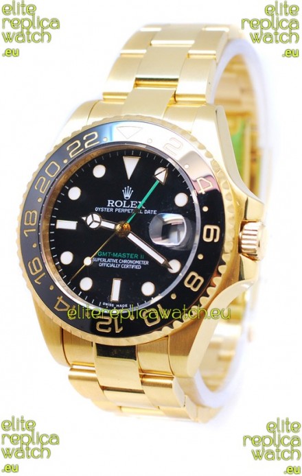 Rolex GMT Masters II 2011 Edition Replica Gold Watch