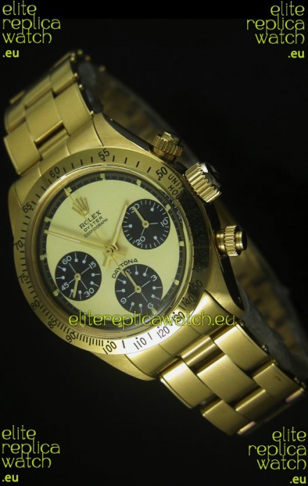 Rolex Daytona 6263 Cosmograph Gilt Gold Dial in Gold Case