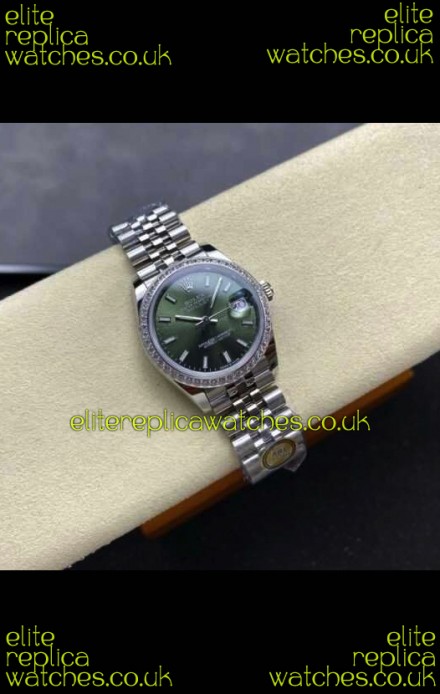 Rolex Super Clone Datejust 31MM Green Dial Jubilee Super Clone Watch