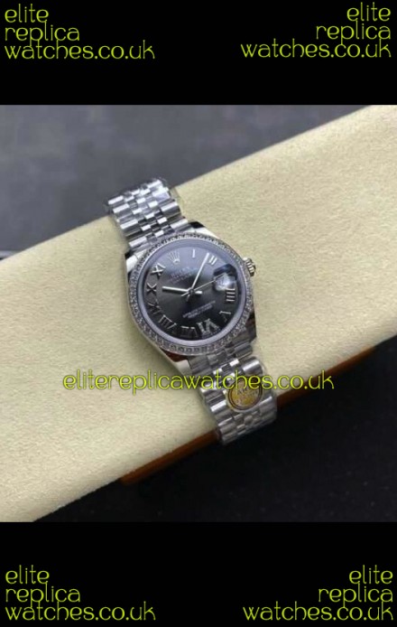 Rolex Super Clone Datejust 31MM Grey Dial Jubilee Super Clone Watch