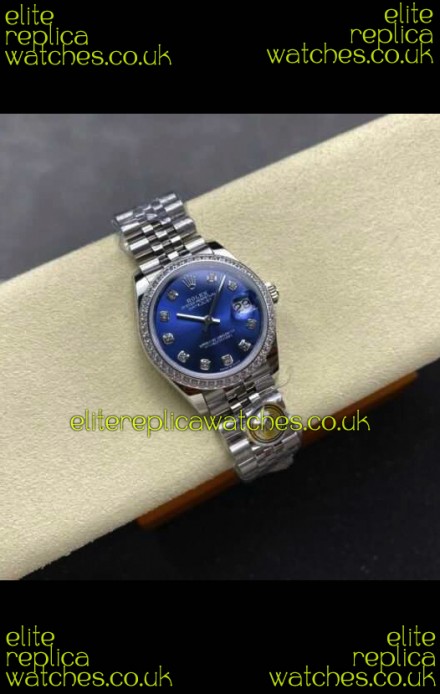Rolex Super Clone Datejust 31MM Blue Dial Jubilee Super Clone Watch 