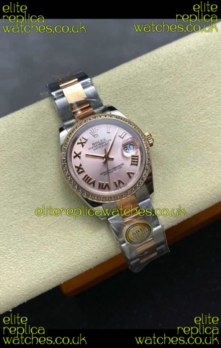 Rolex Super Clone Datejust 31MM Pink Dial Rose Gold Oyster Super Clone Watch 