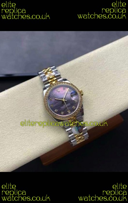 Rolex Super Clone Datejust 31MM Pearl Dial Yellow Gold Super Clone Watch 