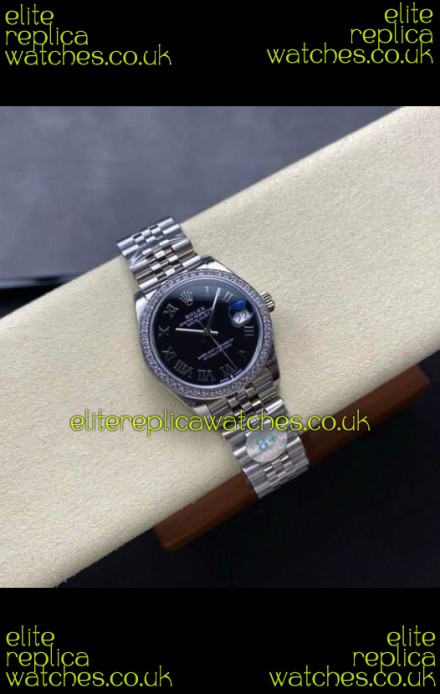 Rolex Super Clone Datejust 31MM Black Dial Steel Case Super Clone Watch 