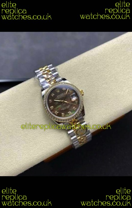 Rolex Super Clone Datejust 31MM Pearl Dial Yellow Gold Super Clone Watch 
