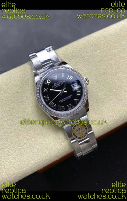 Rolex Super Clone Datejust 31MM Black Roman Dial Super Clone Watch