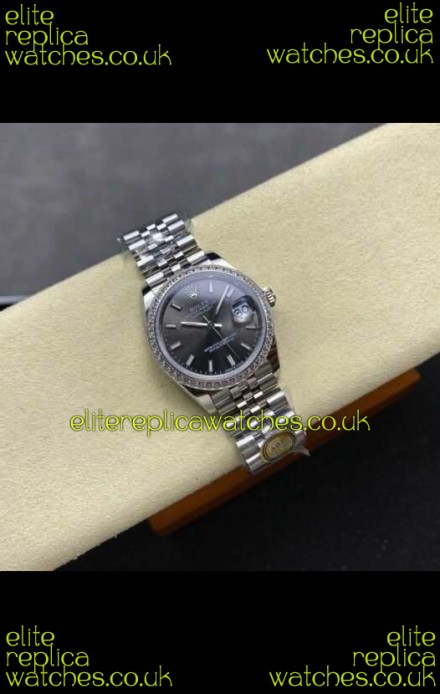 Rolex Super Clone Datejust 31MM Grey Dial Jubilee Super Clone Watch