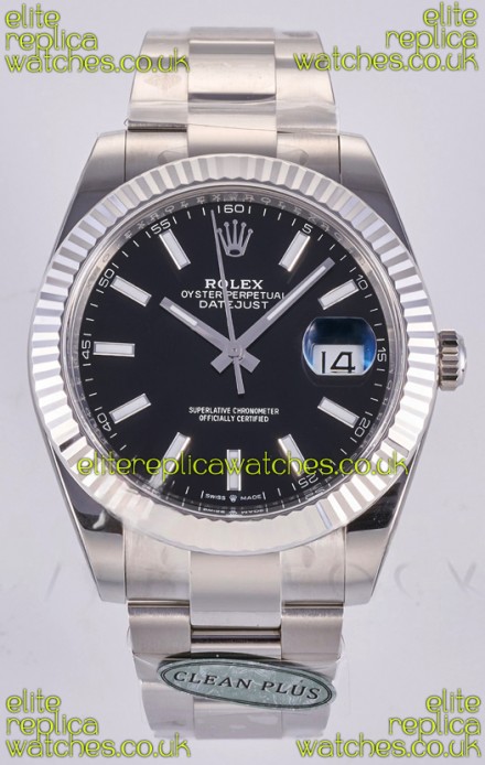 Datejust Super Clone 126334 Black Dial 41MM FREE SPRUNG MVMNT 3235 Watch 