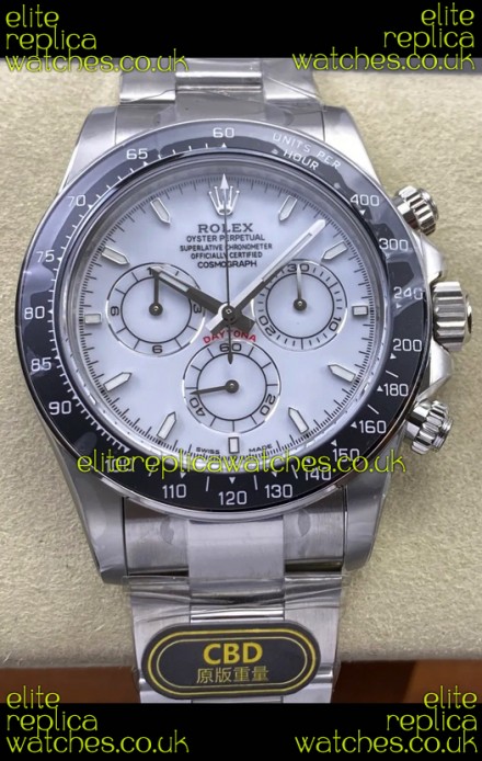 Rolex Daytona 126502 White Enamel Dial FREE SPRUNG MVMT Super Clone Watch 
