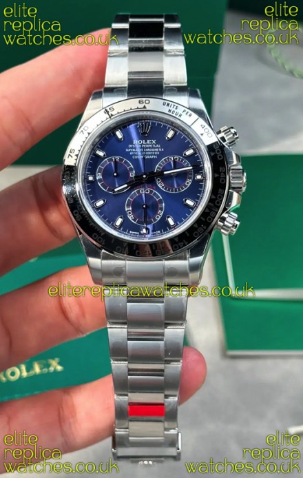 Rolex Daytona 126509 Blue Dial Stick Markers FREE SPRUNG MVMT Super Clone Watch 