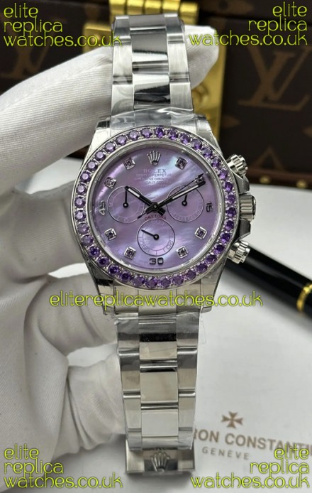 Rolex Daytona Super Purple Pearl Pearl 4131 Movement Super Clone Watch 