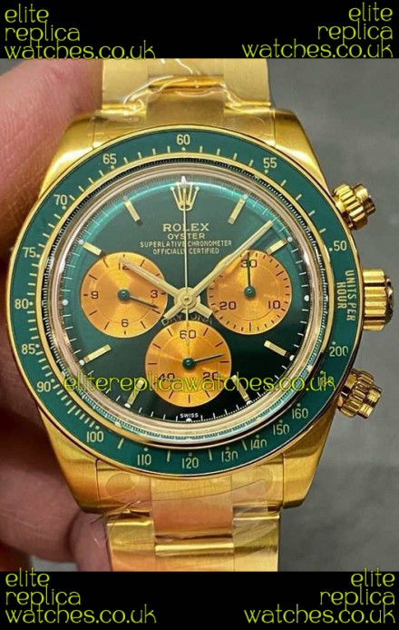 Rolex Daytona 116508 Artisans de Geneve "Honey Green Challenge" Swiss Replica Watch 