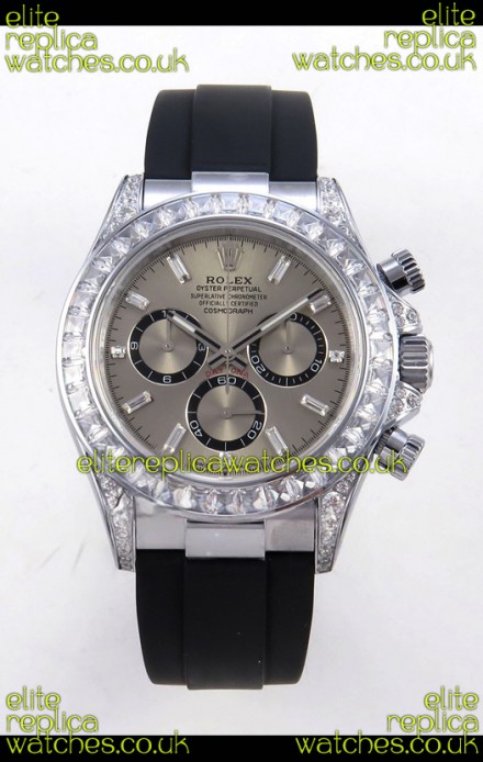 Rolex Daytona 126539TBR FREE SPRUNG MVMNT Grey Dial Super Clone Watch 