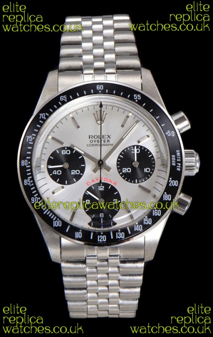 Rolex Daytona Paul Newman 37MM Steel Dial Manual Wind Super Clone Watch 