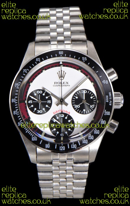 Rolex Daytona Paul Newman 37MM White Dial Manual Wind Super Clone Watch 