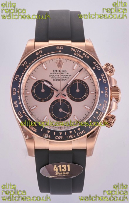 Rolex Daytona 126515 Rose Gold Dial Stick Markers FREE SPRUNG MVMT Super Clone Watch 