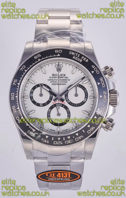 Rolex Daytona 126500 White Dial Stick Markers FREE SPRUNG MVMT Super Clone Watch 