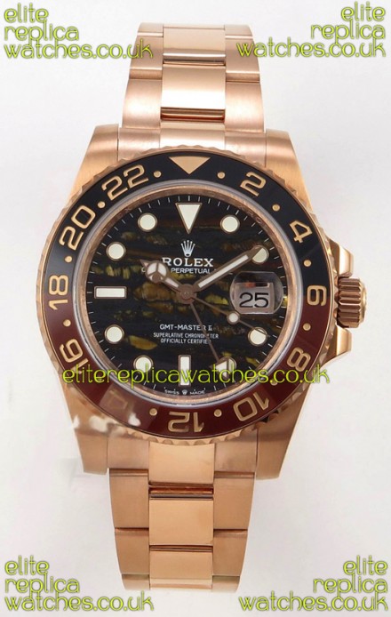 GMT Masters 126715CHNR Tiger Iron Dial Cal.3285 FREE SPRUNG MVMNT Super Clone 