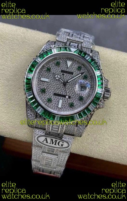 Rolex Submariner 116610 Iced Out Edition 5 Swiss Replica Watch 