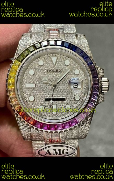 Rolex Submariner 116610 Iced Out Edition 8 Swiss Replica Watch 