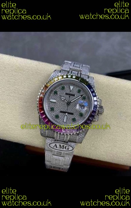 Rolex Submariner 116610 Iced Out Edition 10 Swiss Replica Watch 