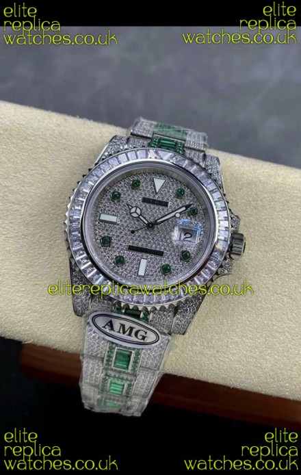 Rolex Submariner 116610 Iced Out Edition 12 Swiss Replica Watch 