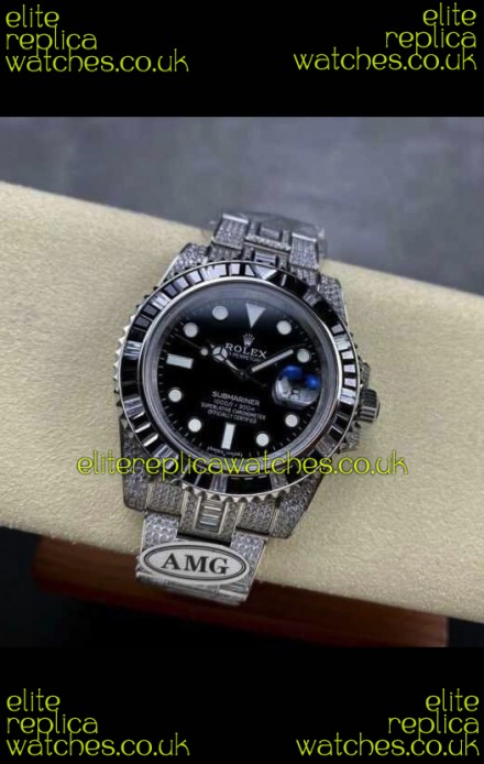 Rolex Submariner 116610 Iced Out Edition 15 Swiss Replica Watch 